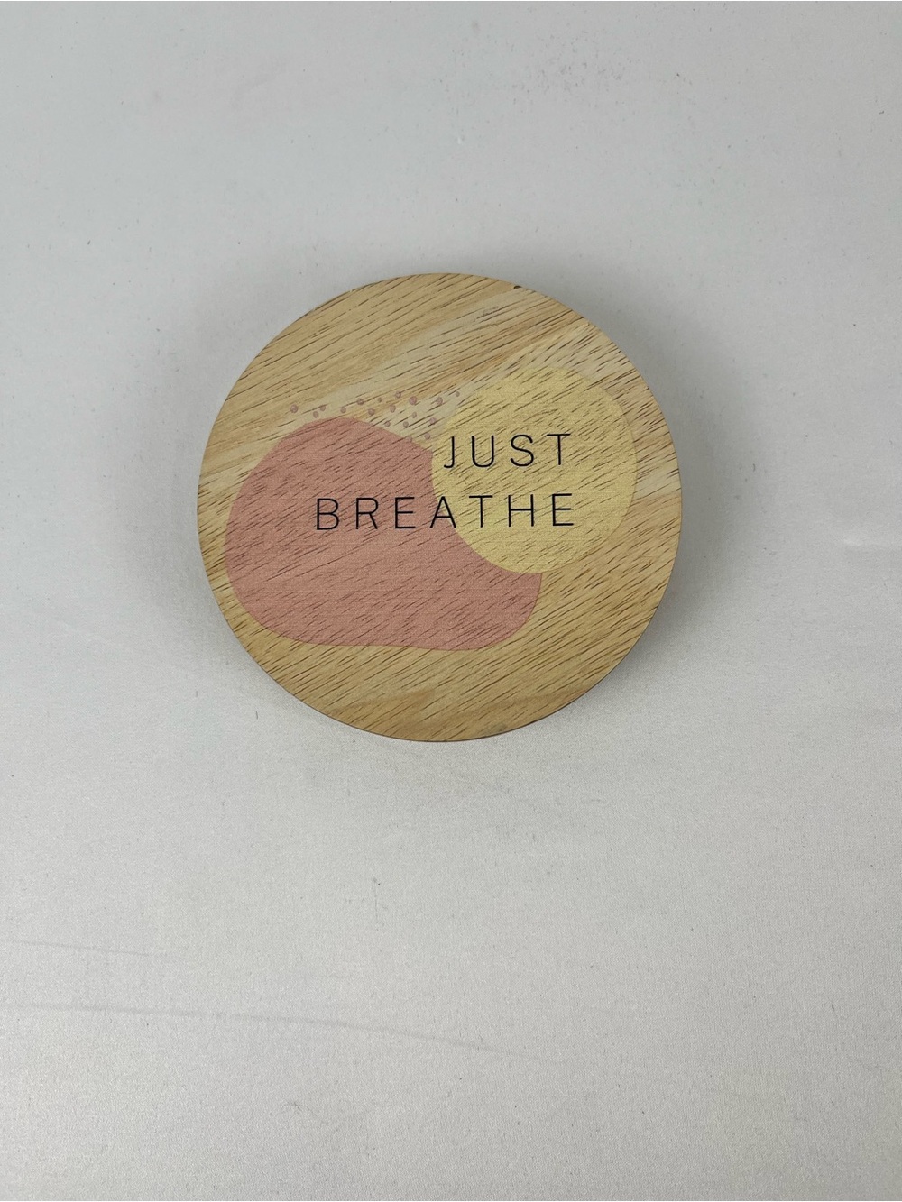 Sand + Fog Sand + Paws 2 Wick 12oz Candle Replacement Wood Lid “Just Breathe” - Picture 6 of 7